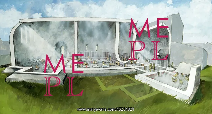 : The bath house at Wroxeter Roman City : The bath house at Wroxeter Roman City