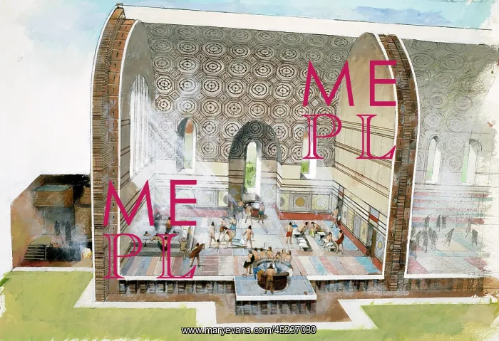 : The bath house at Wroxeter Roman City : The bath house at Wroxeter Roman City