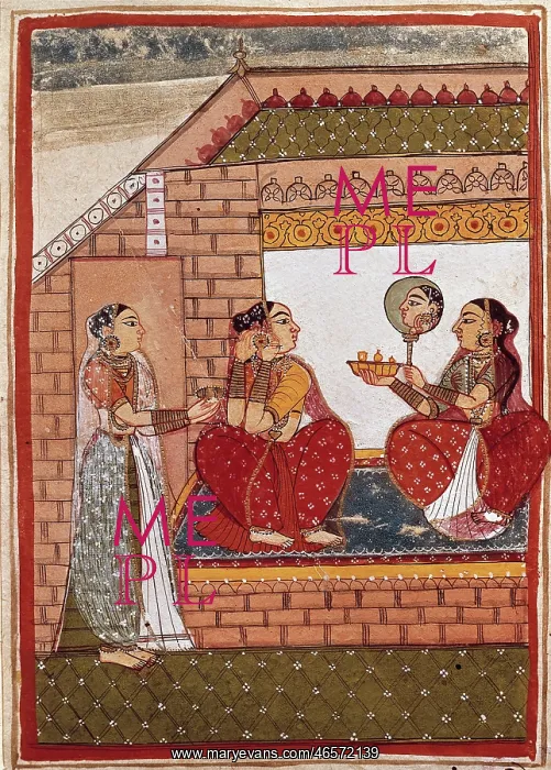 : Bath of an Indian princess. Indian-Mongolian : Bath of an Indian princess. Indian-Mongolian