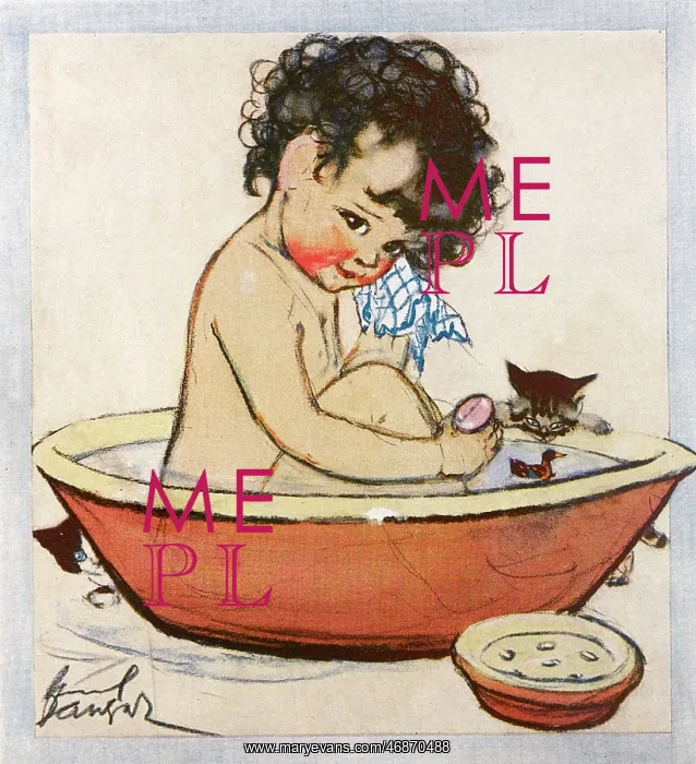 : Bath Night by Muriel Dawson : Bath Night by Muriel Dawson