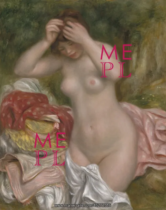 : Bather Arranging Her Hair : Bather Arranging Her Hair