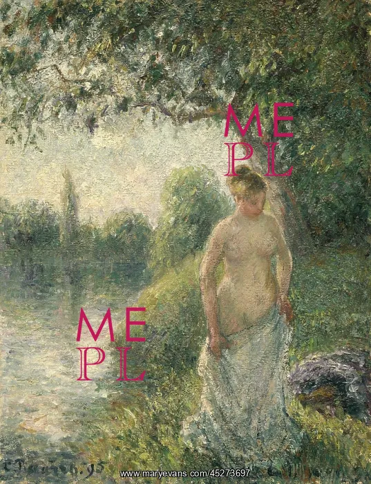 : The Bather, by Camille Pissarro : The Bather, by Camille Pissarro