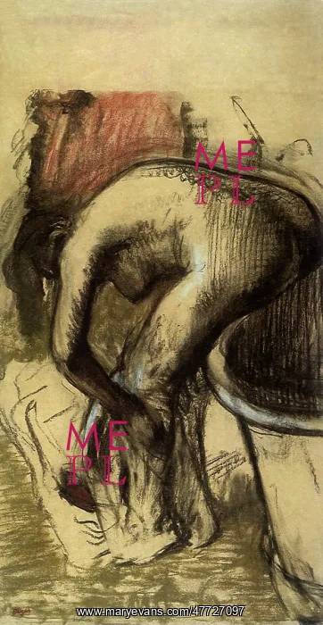  : Bather Drying Her Legs, by Degas