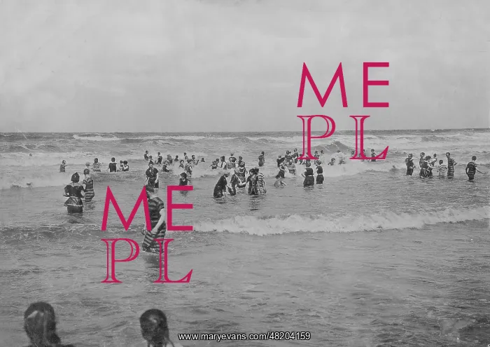 : Bathers on the beach at Ostende, 1900 : Bathers on the beach at Ostende, 1900