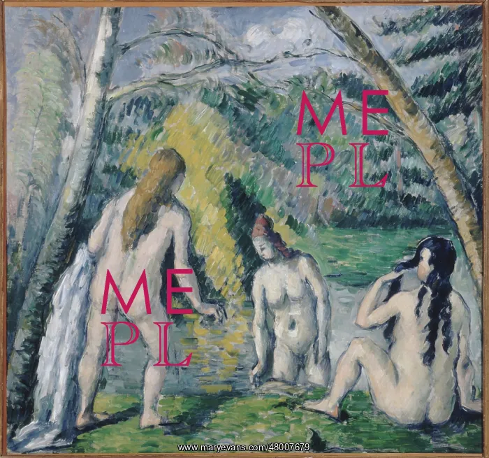 : The Three Bathers, by Paul Cezanne : The Three Bathers, by Paul Cezanne
