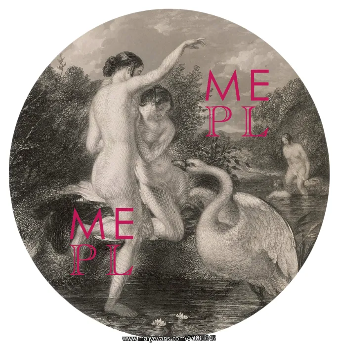 : BATHERS AND SWAN 19C : BATHERS AND SWAN 19C