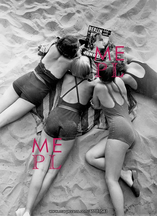 : Bathers on the Wannsee beach, 1935 : Bathers on the Wannsee beach, 1935