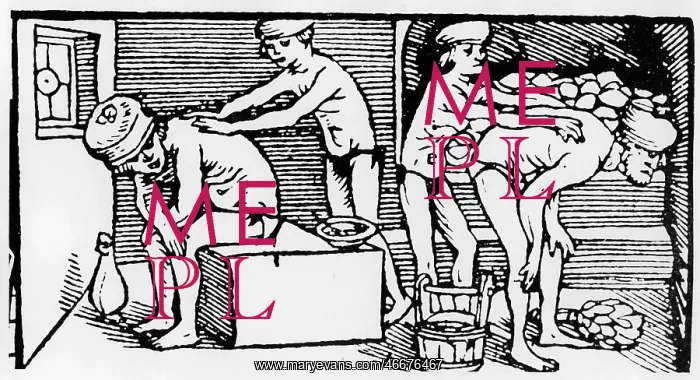 : bathing, bath house, bath house, servants massaging : bathing, bath house, bath house, servants massaging
