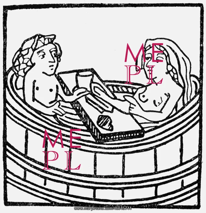 : bathing, bathtub, couple eating while bathing : bathing, bathtub, couple eating while bathing