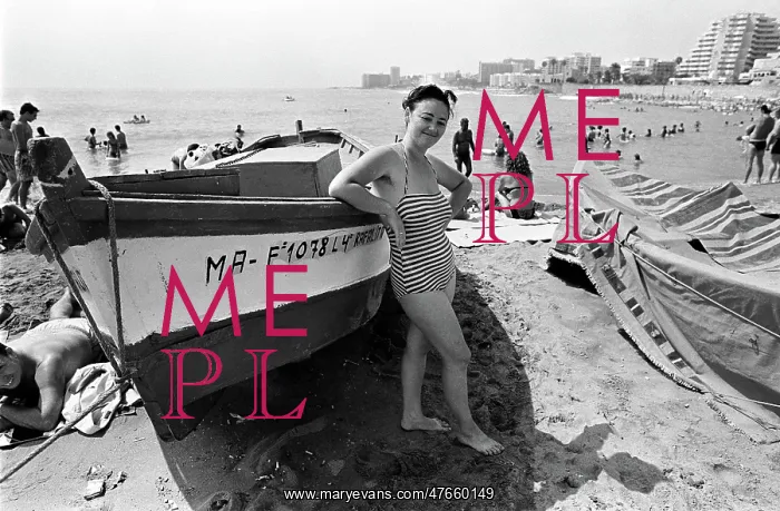 : Bathing belle, Fuengirola, Spain : Bathing belle, Fuengirola, Spain