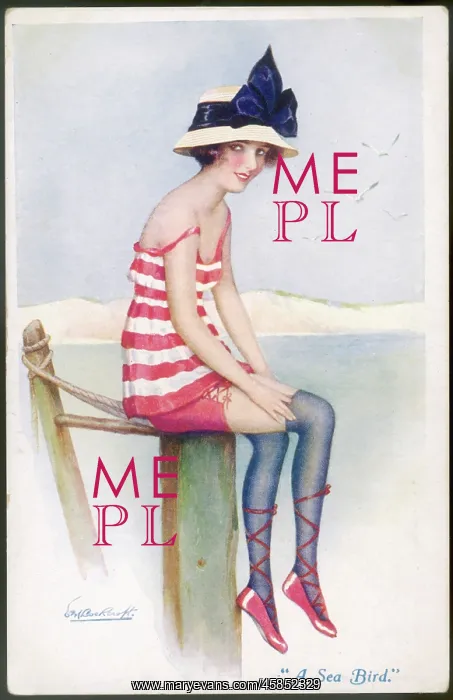 : Bathing Belle on Pier : Bathing Belle on Pier