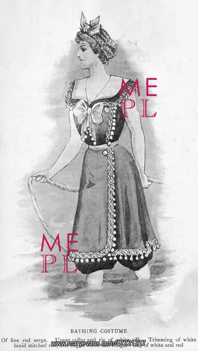 : BATHING COSTUME 1899 : BATHING COSTUME 1899