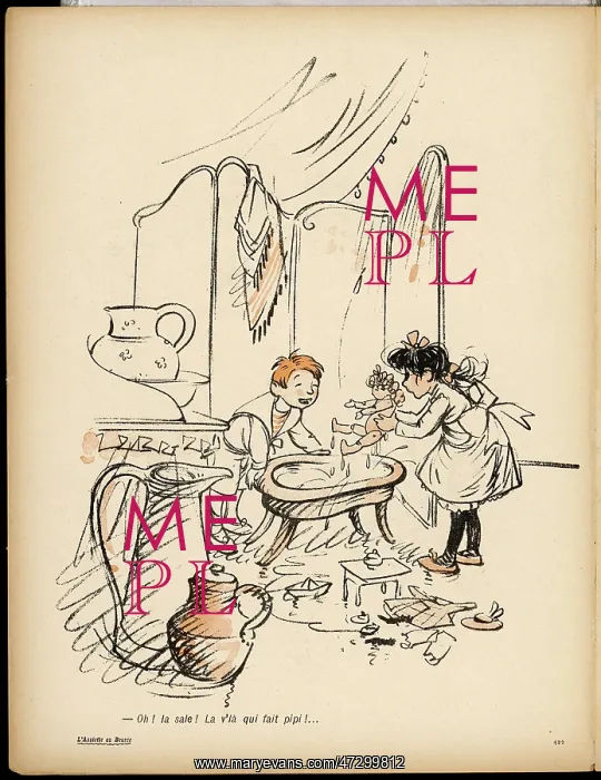: BATHING A FRENCH DOLL : BATHING A FRENCH DOLL