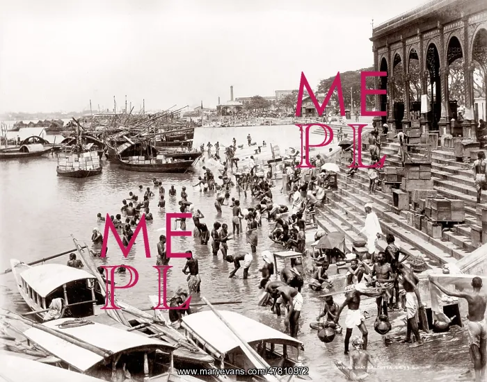  : Bathing ghat, Calcutta, India, c.1880's