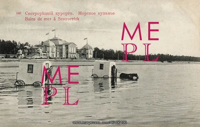  : Bathing huts at Sestroretsk, Russia