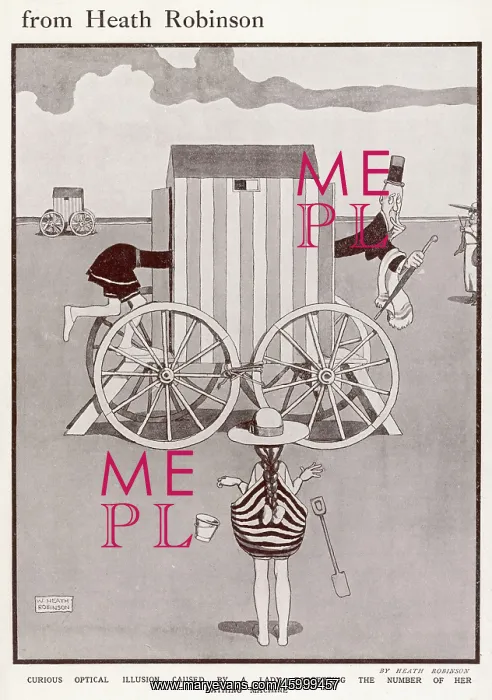 : Bathing Machine by William Heath Robinson : Bathing Machine by William Heath Robinson