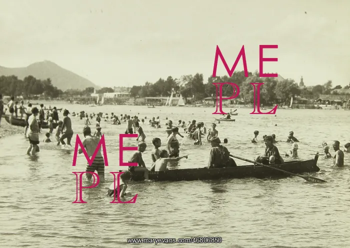 : Bathing at the Old Danube in Vienna : Bathing at the Old Danube in Vienna