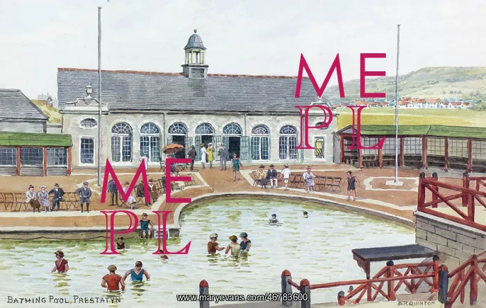 : Bathing Pool, Prestatyn, North Wales : Bathing Pool, Prestatyn, North Wales
