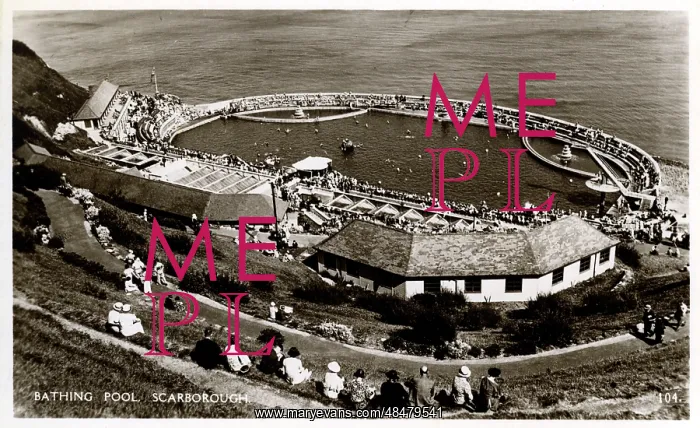 : Bathing Pool, Scarborough, Yorkshire : Bathing Pool, Scarborough, Yorkshire