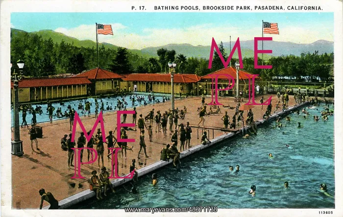 : Bathing Pools, Brookside Park, California : Bathing Pools, Brookside Park, California