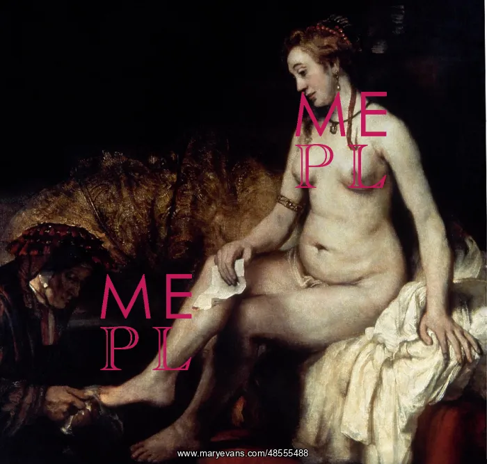 : Bathsheba at Her Bath, by Rembrandt : Bathsheba at Her Bath, by Rembrandt