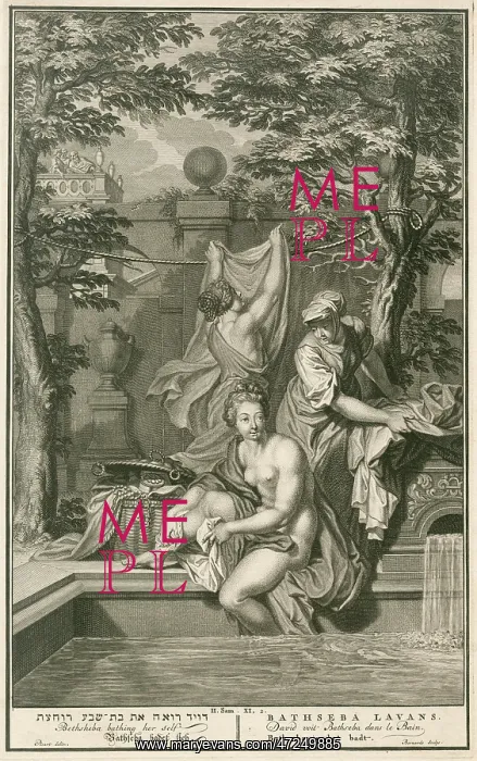 : BATHSHEBA BATHING : BATHSHEBA BATHING