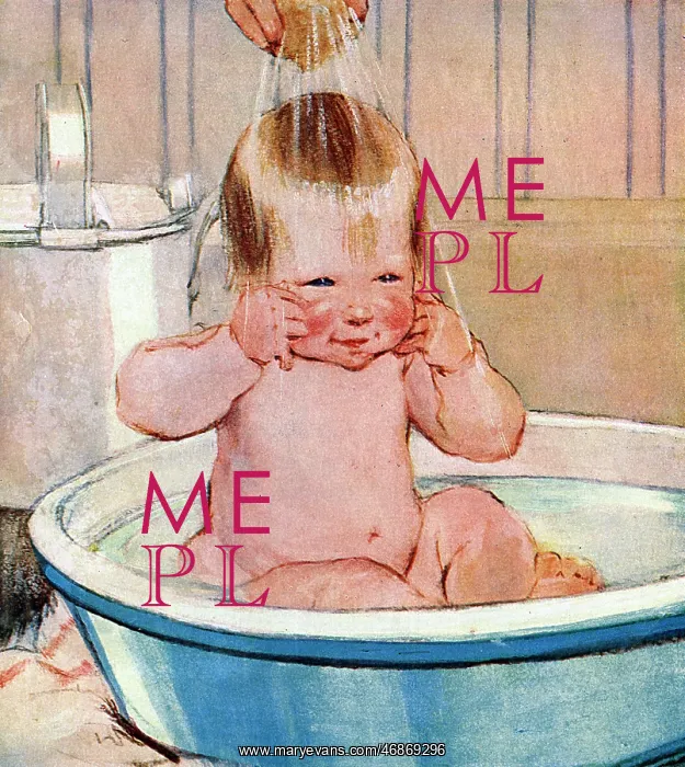 : Bathtime by Muriel Dawson : Bathtime by Muriel Dawson