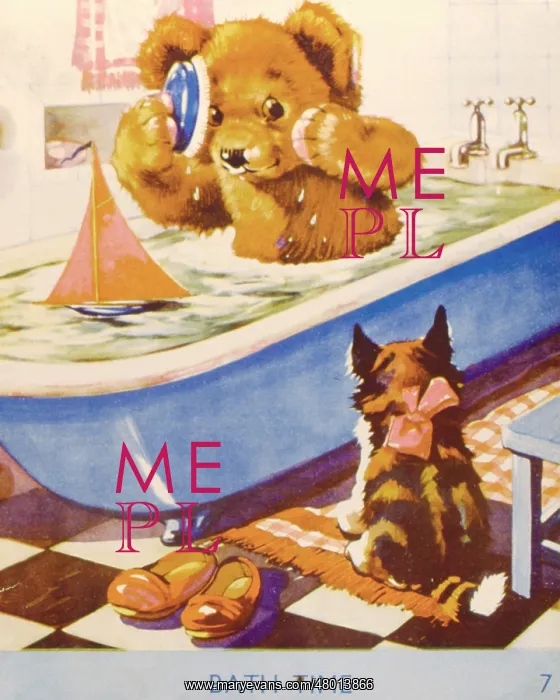  : Bathtime for a teddy bear