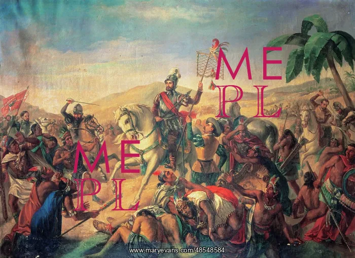  : The Batlle of Otumba. Anonymous painting