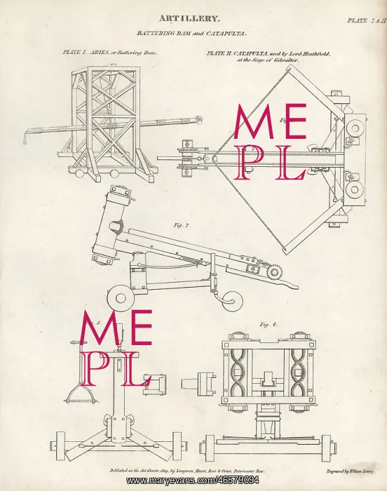 : Battering ram and catapult : Battering ram and catapult