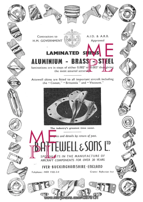 : B.Attewell Laminated Shims In Aluminium, Brass & Steerl : B.Attewell Laminated Shims In Aluminium, Brass & Steerl