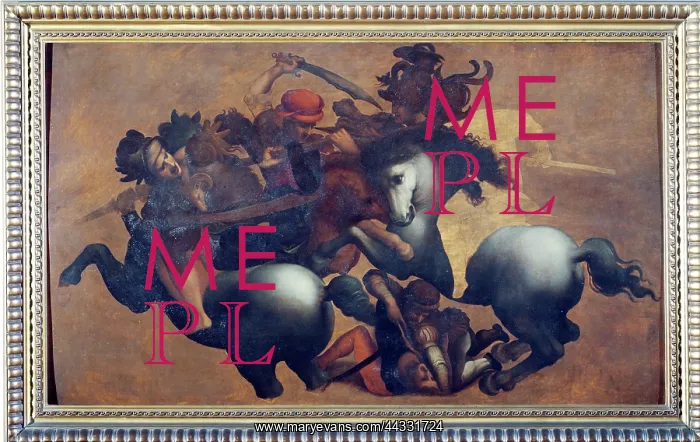 : Battle of Anghiari, painting attributed : Battle of Anghiari, painting attributed