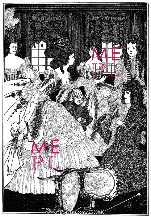 : Battle of the Beaux and Belles, Aubrey Beardsley : Battle of the Beaux and Belles, Aubrey Beardsley