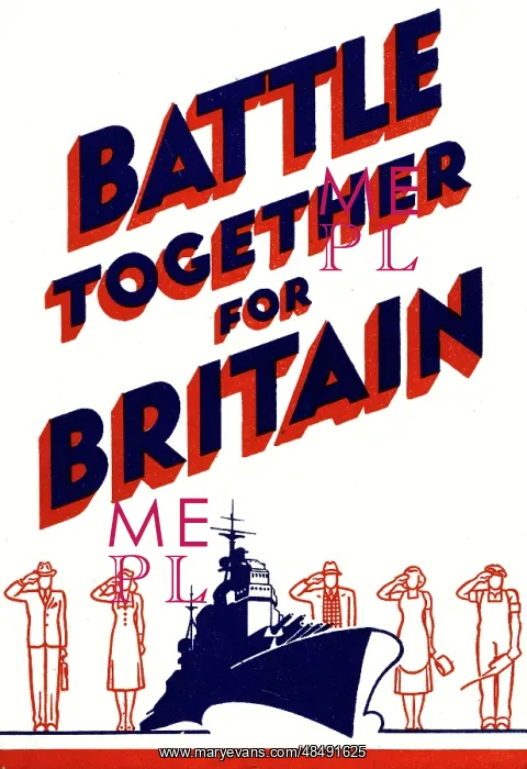  : Battle Together for Britain booklet cover, WW2