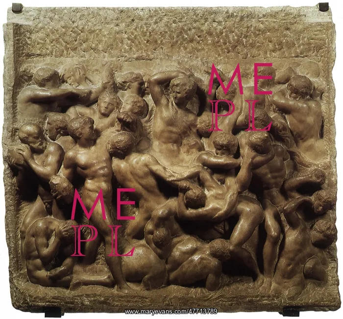 : Battle of the Centaurs, by Michelangelo : Battle of the Centaurs, by Michelangelo