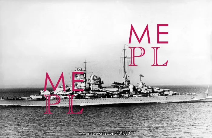 : Battle cruiser Bluecher, 1940 : Battle cruiser Bluecher, 1940