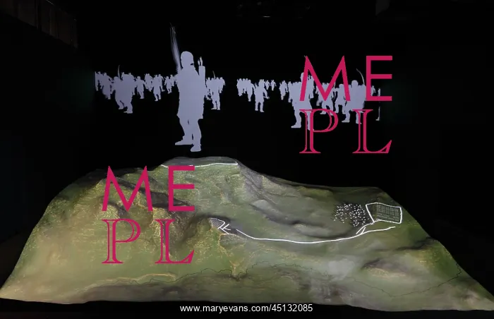 : Battle display, Musee Archeologique de la Bataille : Battle display, Musee Archeologique de la Bataille