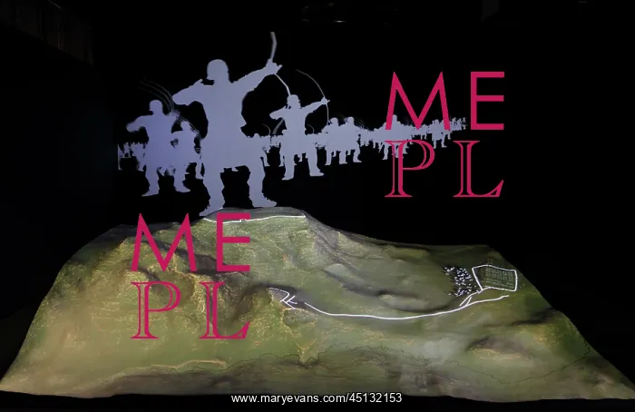 : Battle display, Musee Archeologique de la Bataille : Battle display, Musee Archeologique de la Bataille