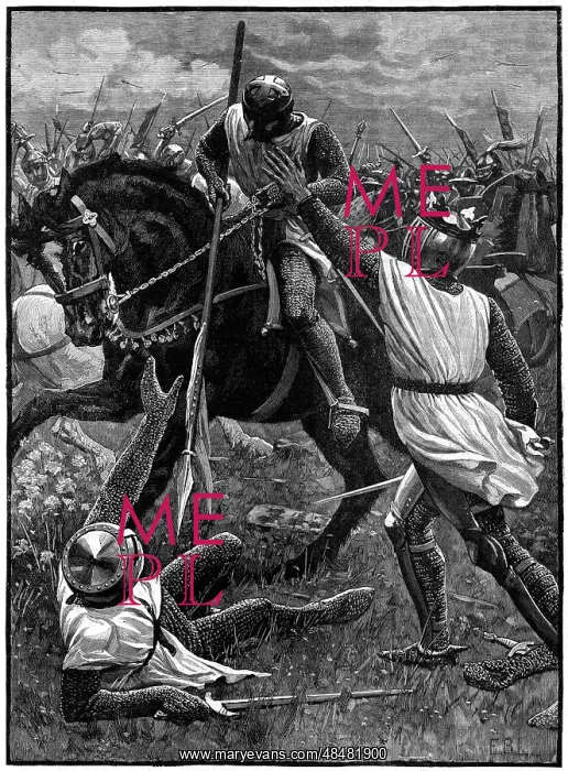 : The Battle of Evesham, 4 August 1265. (c1800) : The Battle of Evesham, 4 August 1265. (c1800)