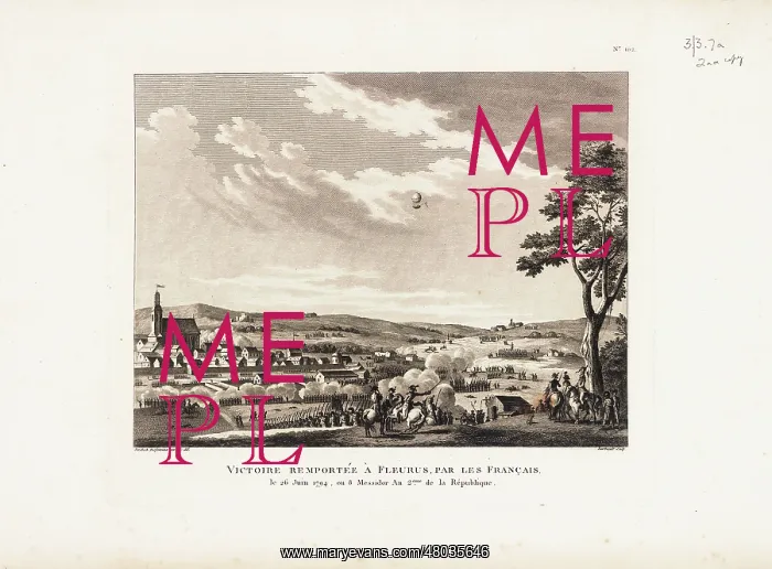 : Battle of Fleurus with balloon : Battle of Fleurus with balloon