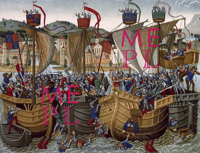  : Battle of l'Ecluse, fought in Sluys bay, when