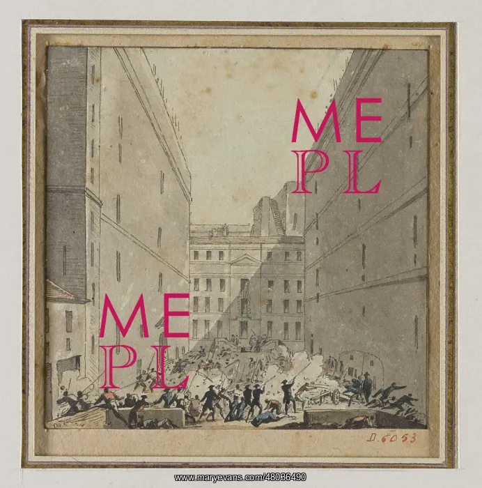 : Battle in the main courtyard of the Bastille prison : Battle in the main courtyard of the Bastille prison