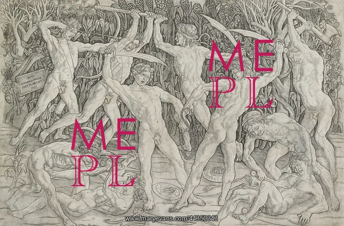 : Battle of nude men in a forest : Battle of nude men in a forest