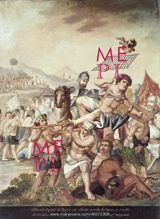 : Battle of Otumba. Cortes troops defeated Aztec : Battle of Otumba. Cortes troops defeated Aztec