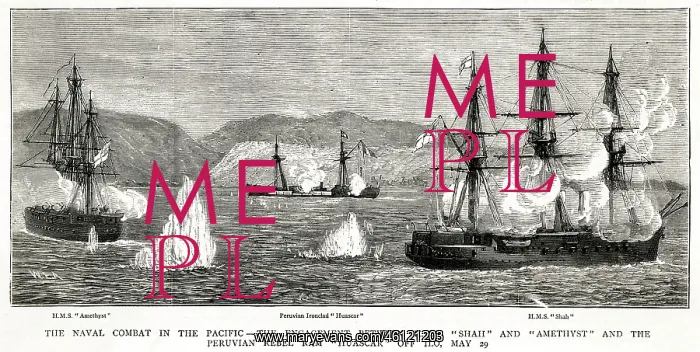 : The Battle of Pacocha - The British Attack Peruvian Ship : The Battle of Pacocha - The British Attack Peruvian Ship