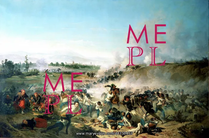 : The Battle of Palestro, painting : The Battle of Palestro, painting