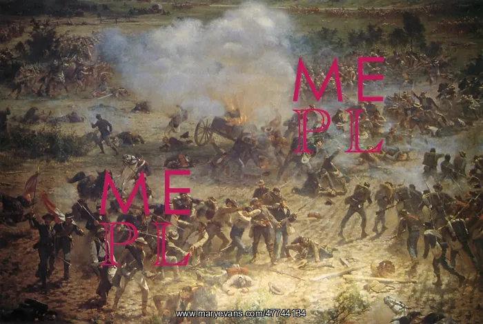 : Battle Scene at Gettysburg : Battle Scene at Gettysburg