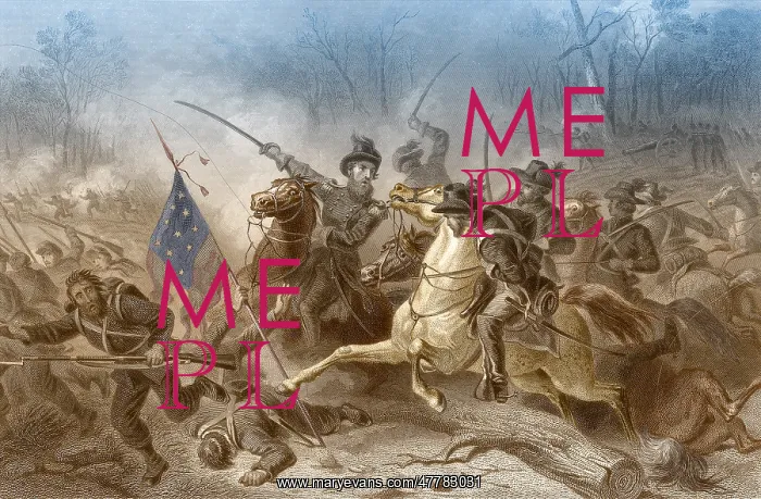 : Battle of Shiloh, Charge of General Grant, 1862 : Battle of Shiloh, Charge of General Grant, 1862