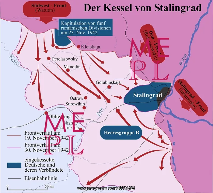 : Battle of Stalingrad Map 1942 : Battle of Stalingrad Map 1942