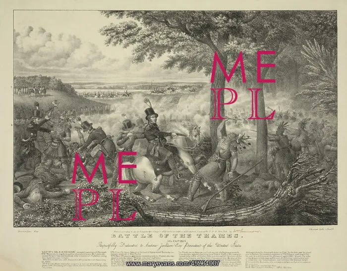 : Battle of the Thames on Oct. 5 1813. American ? : Battle of the Thames on Oct. 5 1813. American ?